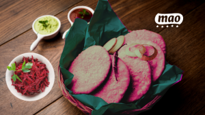 arepas de color con remolacha